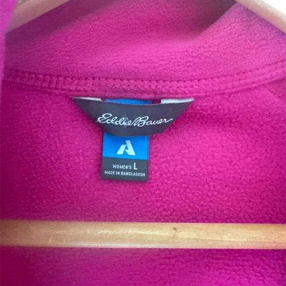 Eddie Bauer Jacket Womens Large Pink First Ascent Fleece Pullover Sweatshirt - Picture 3 of 7